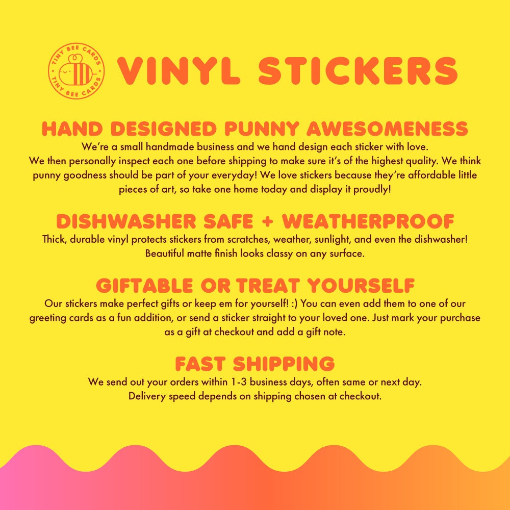 Golden Poppy Vinyl Sticker