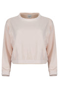 Ivy Boxy Cropped Modal Pullover - Rose Quartz