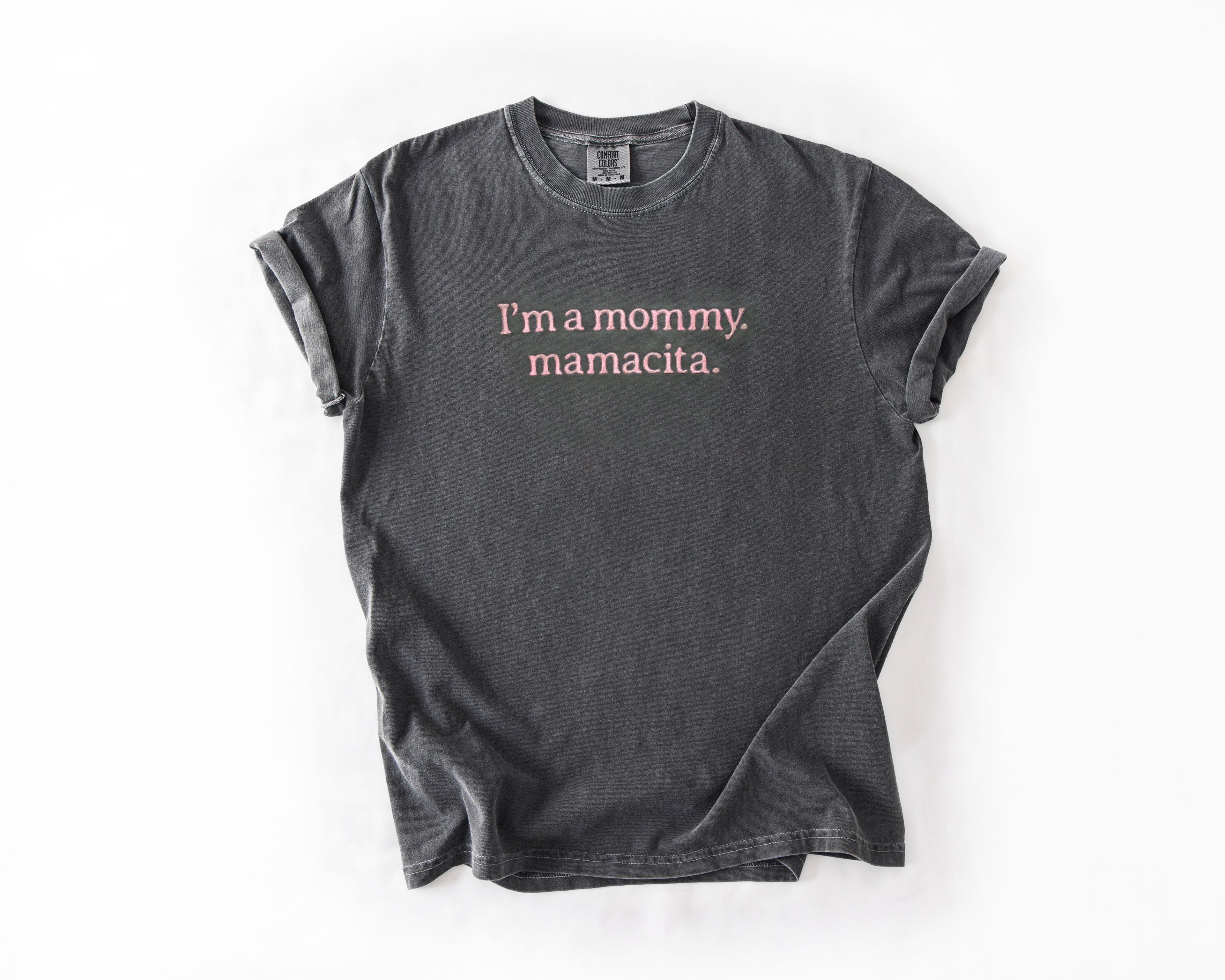 Embroidered Mamacita Shirt | Comfort Colors Oversized Mama T-Shirt