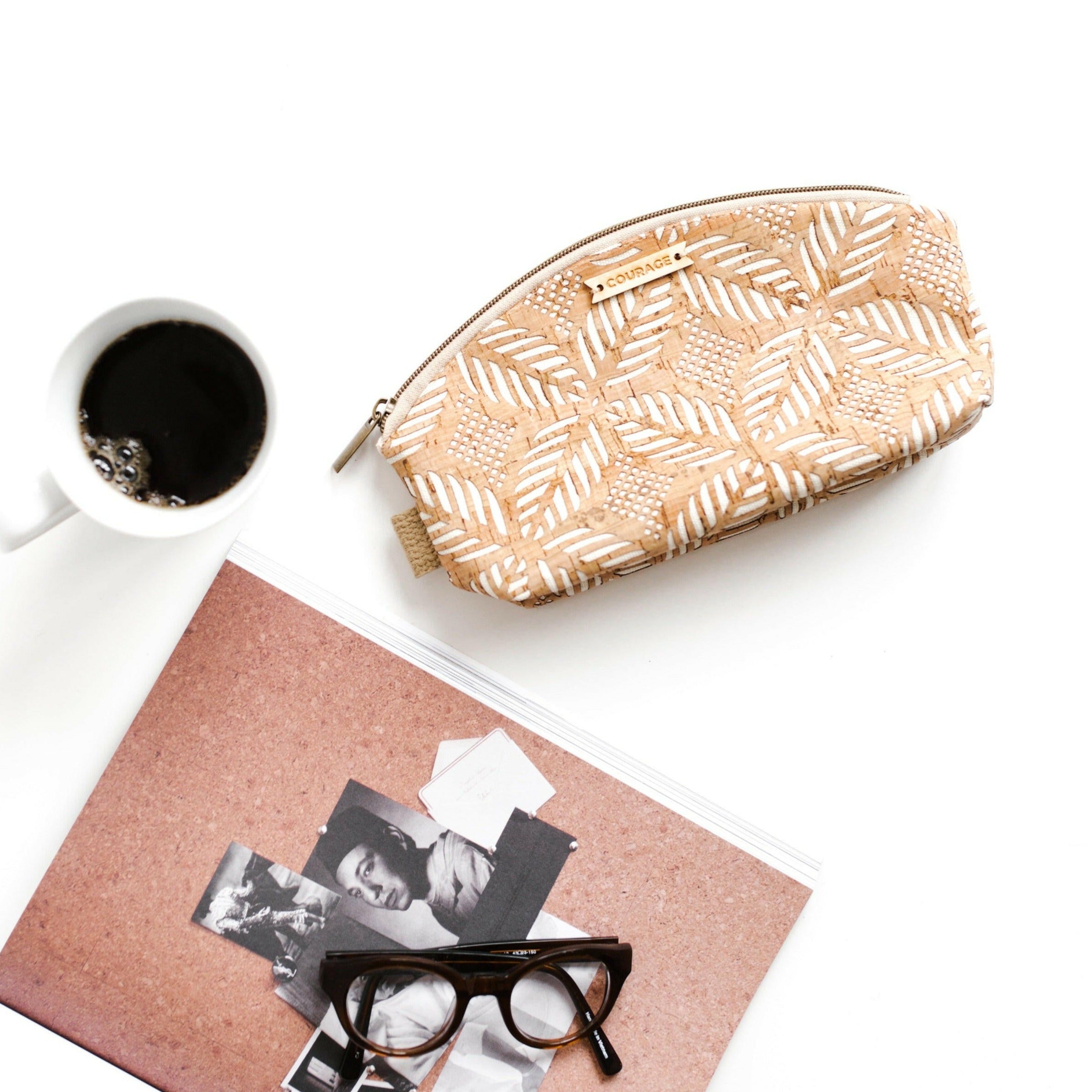 RULE BREAKER zippered pouch | CREAM